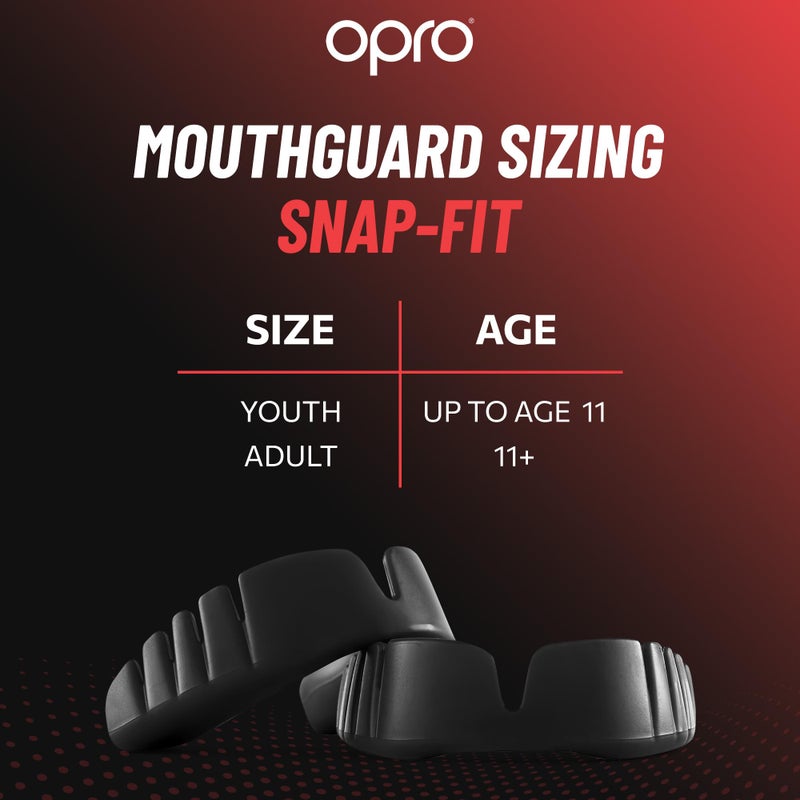 OPRO Snap-Fit Instant Level Mouth Guard â€“ Quick Protection Mouthguard for Lacrosse, jiu Jitsu, Rugby, MMA, Boxing, UFC, Wrestling, & Football Mouthpiece â€“ Includes Mouth Guard Case (Youth, Blue) - Image 5